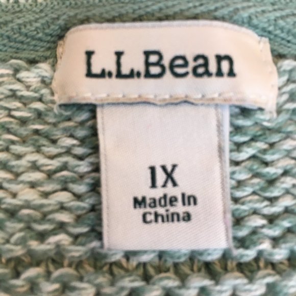 L. L. Bean 100% Cotton Crewneck Sweater 1X - Picture 2 of 8